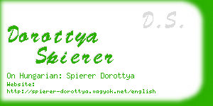 dorottya spierer business card